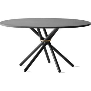 Eberhart Furniture Hector 140 Dining Table Ø: 140 cm - Dark Concrete/Dark Metal