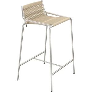 Thorup Copenhagen Noel Counter Chair SH: 67 cm - Stål/Natur