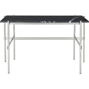 GUBI TS Desk 120x60 cm - Polished Steel/Black Marquina Marble