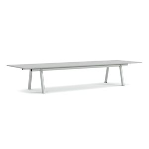 HAY Boa Table 1100 420x128x75 cm - Metallic Grey/Grey Linoleum