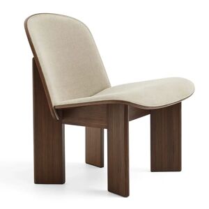 HAY Chisel Lounge Chair Polstret SH: 39 cm - Lacquered Walnut/Linara-216