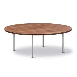 Fredericia Wegner Ox Table Ø: 100 cm H: 35 cm - Stål/Olieret Valnød