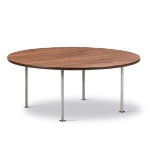 Fredericia Wegner Ox Table Ø: 100 cm H: 41 cm - Stål/Olieret Valnød