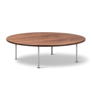 Fredericia Wegner Ox Table Ø: 120 cm H: 35 cm - Stål/Olieret Valnød