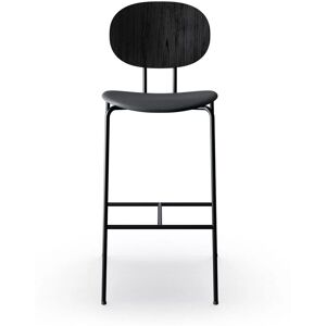 Sibast Furniture Piet Hein Bar Chair SH: 75 cm Black - Black Oak/Dunes Anthrazite