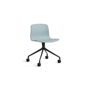 HAY AAC 14 About A Chair SH: 46 cm - Black Powder Coated Aluminium/Dusty Blue