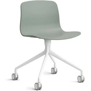 HAY AAC 14 About A Chair SH: 46 cm - White Powder Coated Aluminium/Fall Green