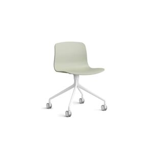 HAY AAC 14 About A Chair SH: 46 cm - White Powder Coated Aluminium/Pastel Green