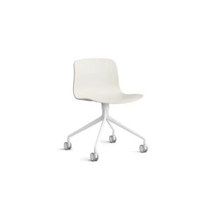 Hay AAC 14 About A Chair SH: 46 cm - White Powder Coated Aluminium/Melange Cream