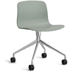 HAY AAC 14 About A Chair SH: 46 cm - Polished Aluminium/Fall Green