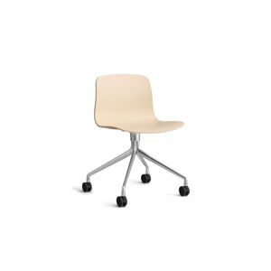 Hay AAC 14 About A Chair SH: 46 cm - Polished Aluminium/Pale Peach
