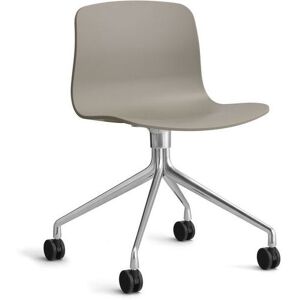 Hay AAC 14 About A Chair SH: 46 cm - Polished Aluminium/Khaki