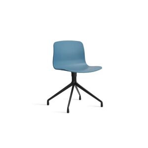 Hay AAC 10 About A Chair SH: 46 cm - Black Powder Coated Aluminium/Azure Blue