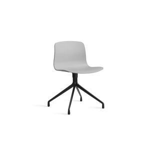 HAY AAC 10 About A Chair SH: 46 cm - Black Powder Coated Aluminium/Concrete
