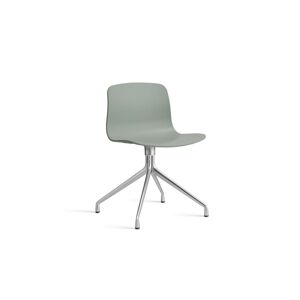 HAY AAC 10 About A Chair SH: 46 cm - Polished Aluminium/Fall Green