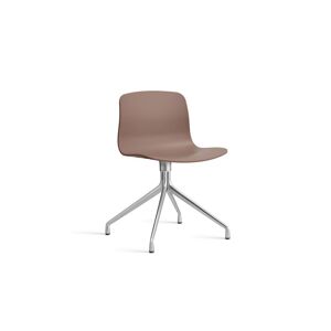 HAY AAC 10 About A Chair SH: 46 cm - Polished Aluminium/Soft Brick
