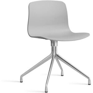 HAY AAC 10 About A Chair SH: 46 cm - Polished Aluminium/Concrete