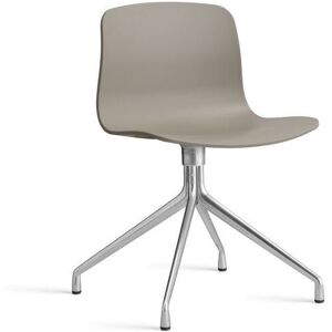 HAY AAC 10 About A Chair SH: 46 cm - Polished Aluminium/Khaki