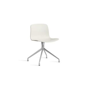 Hay AAC 10 About A Chair SH: 46 cm - Polished Aluminium/Melange Cream
