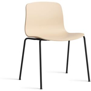 HAY AAC 16 About A Chair SH: 46 cm - Black Powder Coated Steel/Pale Peach