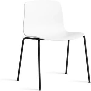 HAY AAC 16 About A Chair SH: 46 cm - Black Powder Coated Steel/White