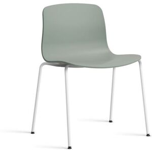 HAY AAC 16 About A Chair SH: 46 cm - White Powder Coated Steel/Fall Green