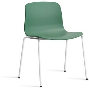 HAY AAC 16 About A Chair SH: 46 cm - White Powder Coated Steel/Teal Green