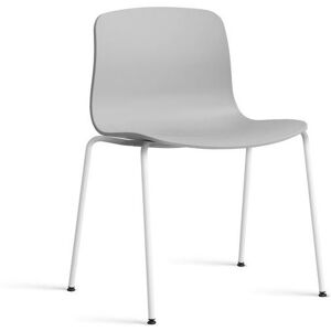 HAY AAC 16 About A Chair SH: 46 cm - White Powder Coated Steel/Concrete