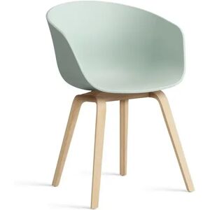 HAY AAC 22 About A Chair SH: 46 cm - Soaped Oak Veneer/Dusty Mint