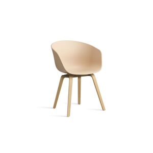 HAY AAC 22 About A Chair SH: 46 cm - Lacquered Oak Veneer/Pale Peach