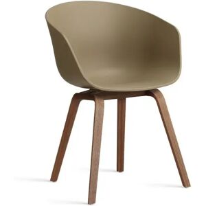 HAY AAC 22 About A Chair SH: 46 cm - Lacquered Solid Walnut/Clay