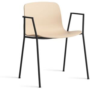 HAY AAC 18 About A Chair SH: 46 cm - Black Powder Coated Steel/Pale Peach