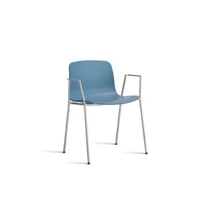 HAY AAC 18 About A Chair SH: 46 cm - Chromed Steel/Azure Blue