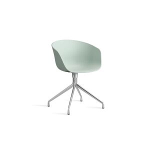 Hay AAC 20 About A Chair SH: 46 cm - Polished Aluminium/Dusty Mint