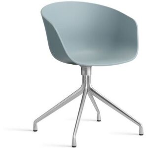 Hay AAC 20 About A Chair SH: 46 cm - Polished Aluminium/Dusty Blue