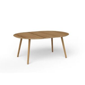 Via EAT SOLID Dining Table w. 1 Extension Plate Ø: 120 cm - Naturolieret Eg