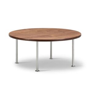 Fredericia Wegner Ox Table Ø: 80 cm H: 35 cm - Stål/Olieret Valnød