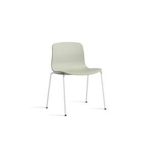 HAY AAC 16 About A Chair SH: 46 cm - White Powder Coated Steel/Pastel Green