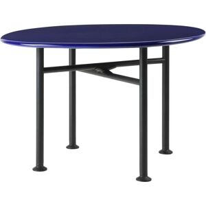 Gubi Carmel Coffee Table 60x60 cm - Pacific Blue/Black Semi Matt