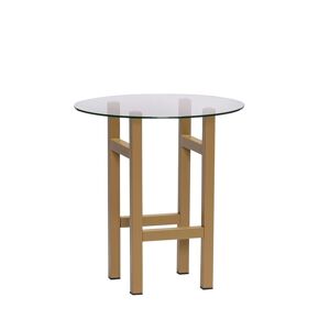 Hübsch Elevate Side Table H: 44 cm - Ash/Steel/Glass