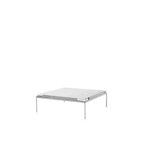 &Tradition Sett LN13 Coffee Table 100x100 cm - Dark Chrome Frame/Bianco Carrara Marble