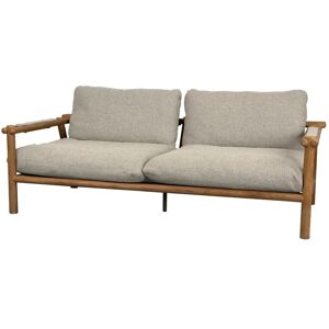 Cane-line Outdoor Sticks 2-Seater Sofa B: 194 cm - Teak/Desert Sand