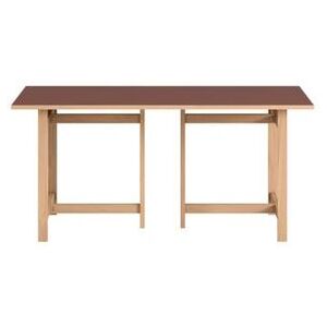 Moebe Rectangular Dining Table 160x90 cm - Burgundy