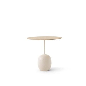 &Tradition Lato Coffee Table LN9 Ø: 50 cm - Lacquered Oak / Crema Diva Marble