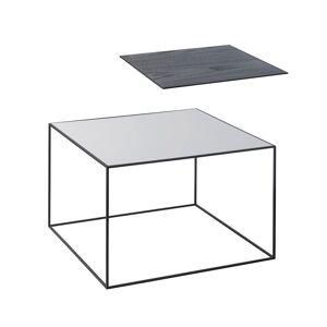 AUDO Twin 49 Table Top 49x49 cm - Black Stained Ash/Cool Grey