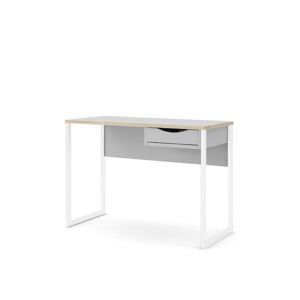 Fula skrivebord 110 cm 1 skuffe hvid, mat hvid.