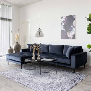 House Nordic sofabord Scarlett 70x40 cm rundt sort