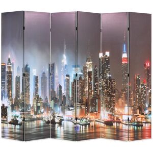 vidaXL foldbar rumdeler 228 x 170 cm New York by Night