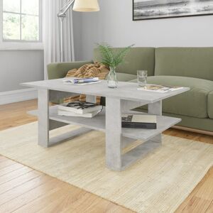 vidaXL sofabord 110x55x42 cm konstrueret træ betongrå