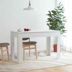 vidaXL spisebord 120x60x76 cm konstrueret træ hvid